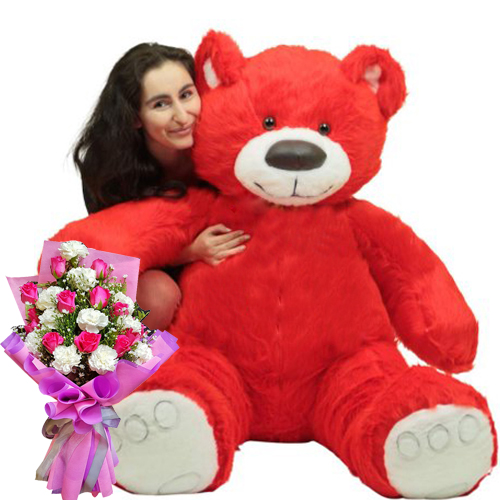 big teddy bear roses
