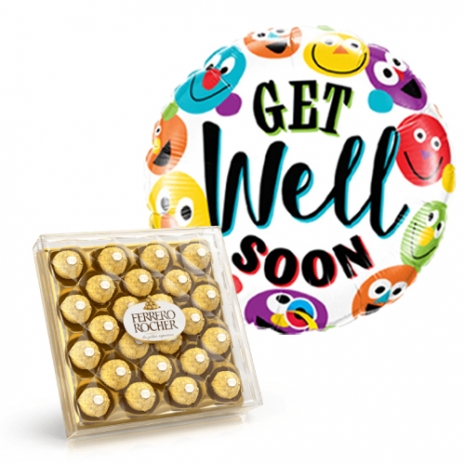 Get Well Soon Chocolate with Balloon Delivery Philippines