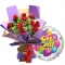 Get Well Soon Red Roses with Balloon Delivery Philippines