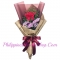 valentines single roses in bouquet to philippines